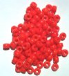 100 4x6mm Crow Beads Opaque Orange